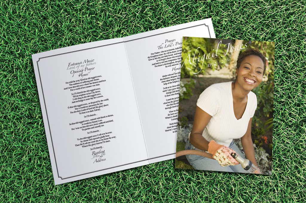 Photo Style No 5 Design | Funeral Order of Service