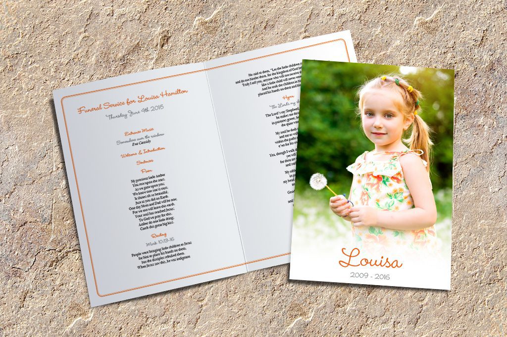 Photo Style No 7 Design | Funeral Order of Service