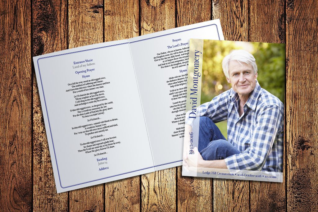 Photo Style No 3 Design | Funeral Order of Service