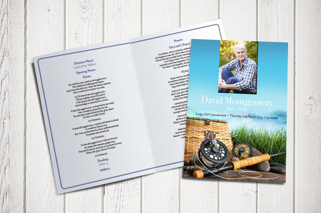 Fishing Tackle Design | Funeral Order of Service
